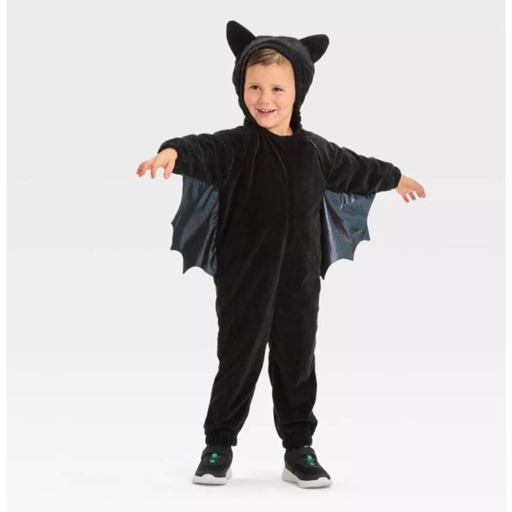 Toddler 18-24 Months Bat Halloween Costume Jumpsuit Hyde and EEK! Black 18M-24M